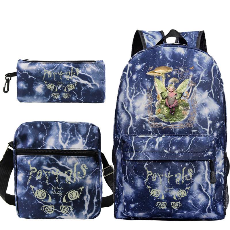 Popular Singer Peripheral Backpack Pencil Case Student Schoolbag Three-piece Set