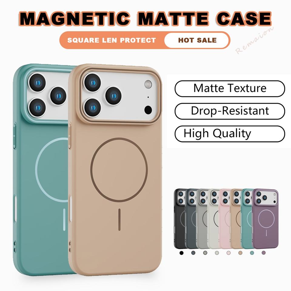 IPhone 14 15 16 Plus 11 12 13 16 17 Pro Max Air Matte Magsafe Luxury Wireless Charging CoverUltra Thin Magnetic Phone Case