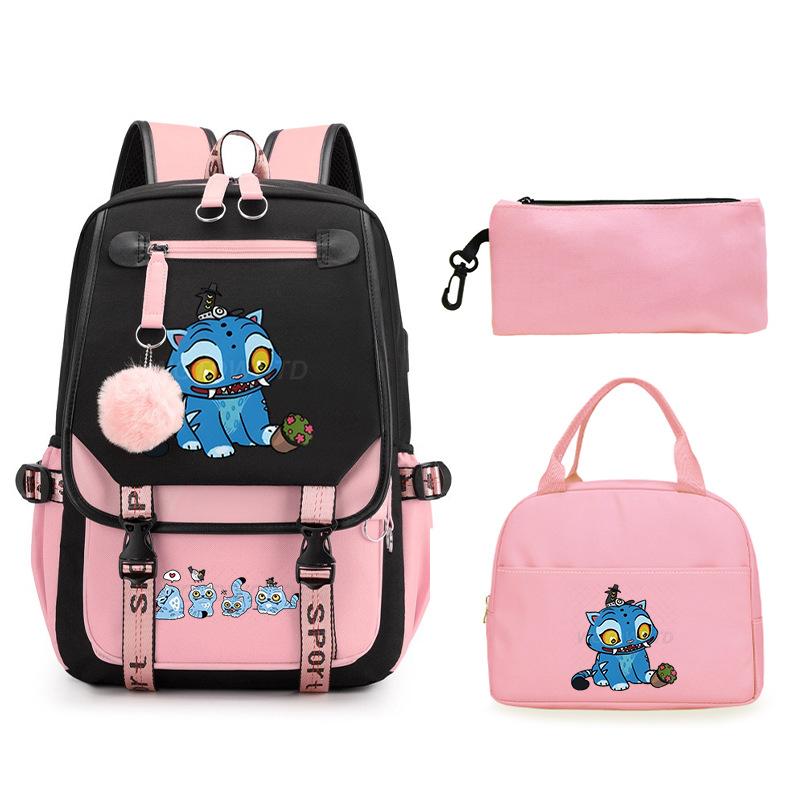 Animation Cartoon Peripheral Printing Children'S Backpack Male And Female Versatile Large-Capacity Student Schoolbag