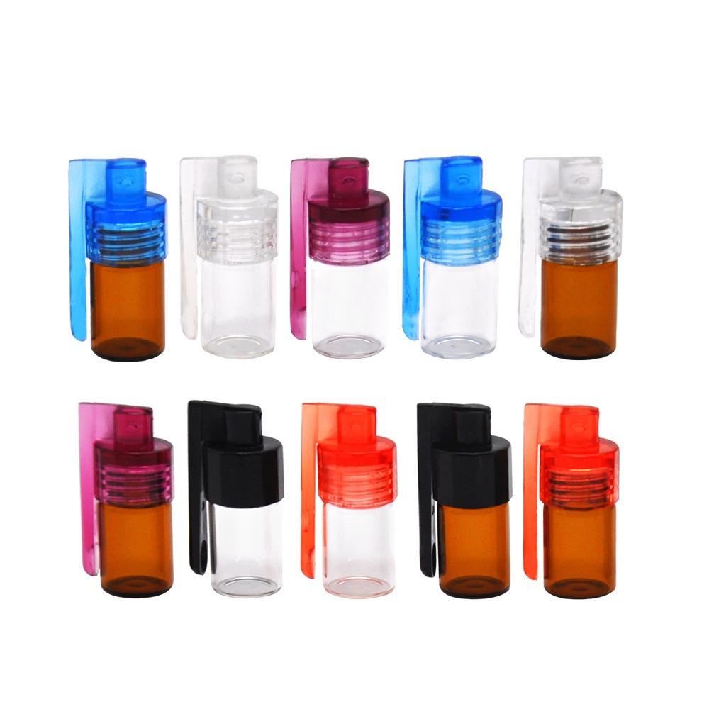 Portable Glass Bottles 31mm/15mm Snuff Snorter Bottle Pill Dispenser Pill Box Travel
