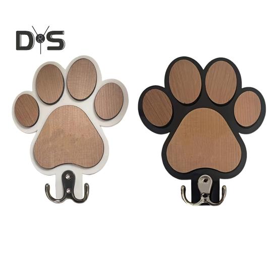 Háček se vzorem kočičího drápu, silná nosnost, design bez vrtání, nástěnný věšák, funkční organizér pro domácnost a kancelář