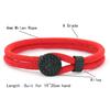 Bracciale Bussola da Uomo Unico 6 Colori Disponibili Catena a Cordino Bracciale Wrap Bangle Hiphop Cool Accessori per Mano da Equitazione Pulseras Rojas