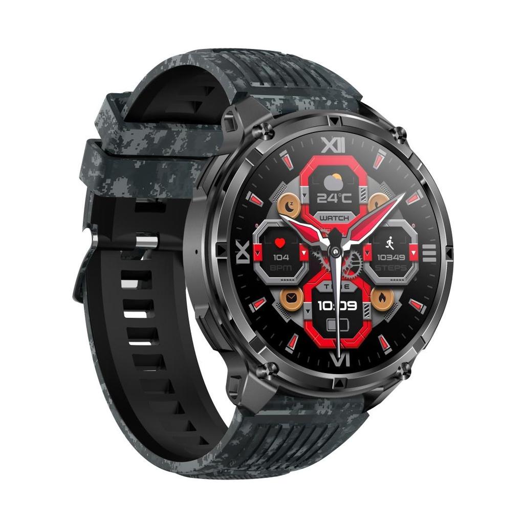 Rainbuvvy HT33 Bluetooth Smartwatch 1.7inch IPS Display IP68 Waterproof Super Long Standby 1100mAh BLE5.2 Android Sports Watch Multi-language