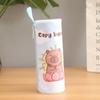 Aesthetic Capybara Pencil Bag PU Waterproof Stationery Bag Cute Pencil Case  Desktop Organizer