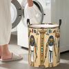 Egyptian Gods And Pharaohs Foldable Laundry Baskets Dirty Clothes Toys Storage Basket Large Waterproof Bag