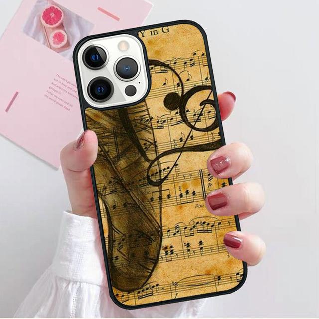 

Клавиши пианино Винтажные ноты Чехол для телефона Для iPhone 17 Air 15 16 Pro Max 14 13 12 11 Pro Max Plus Корпус iPhone 14