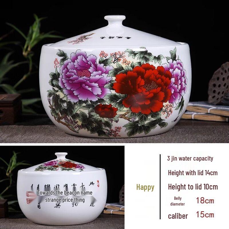 Jingdezhen Ceramic Sealed Food Storage Jar