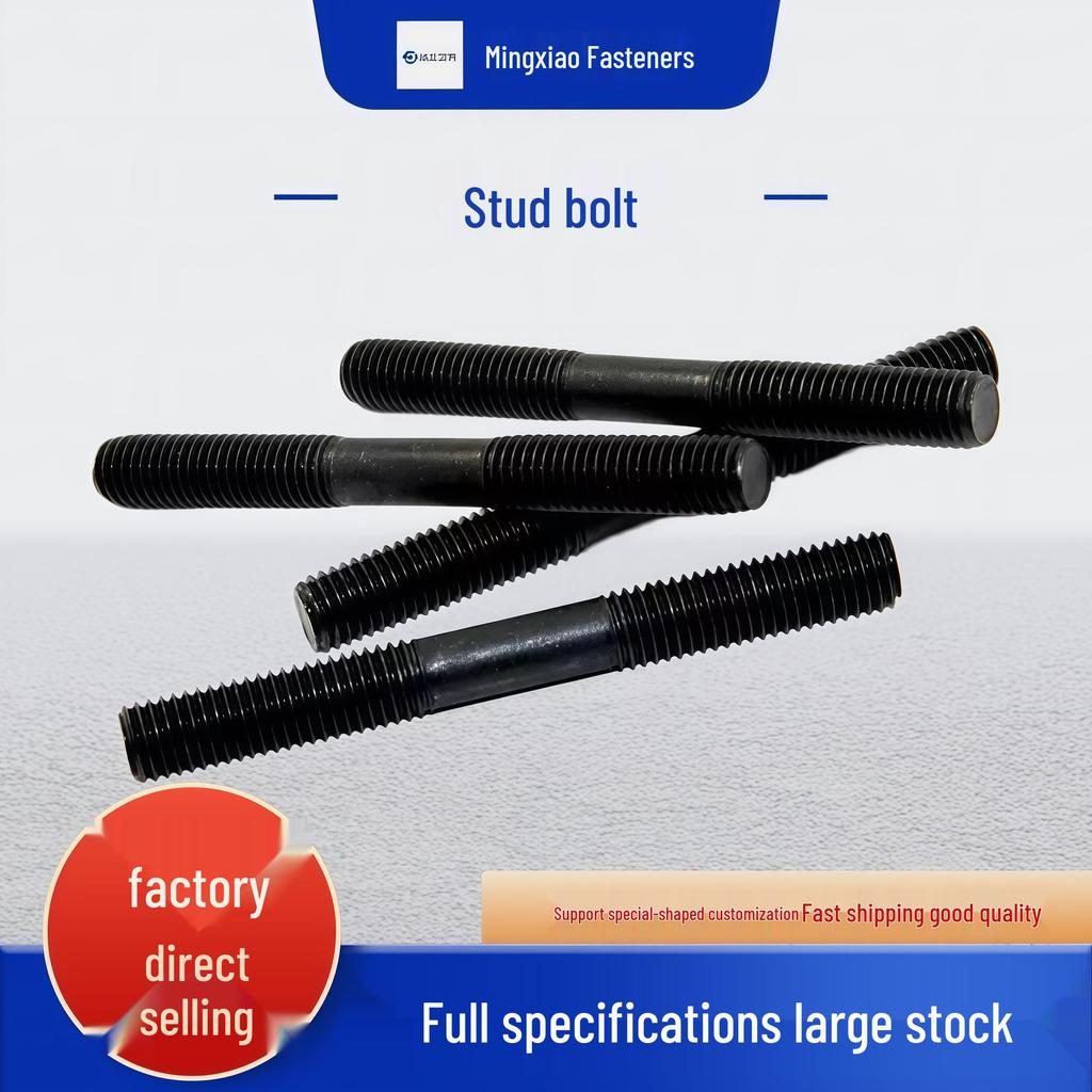 35CrMo High-Strength Double-Ended Stud Bolt with Blackening and Hot-Dip Galvanized Thread Rod
