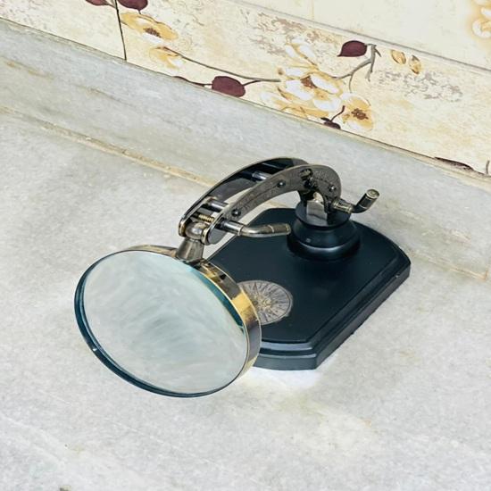 Engraved Brass Magnifying Glass Watts Sons London 1814, Handmade Nautical Decor Table Top Home Office Birthday Wedding Gift