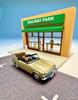 Tomytec DioColle 64 27a Cafe Terrace 2 ABS Figure and Accessories Partially Miniature Car Set #CarSnap Resin/PVC (Painted, Assembled) + Die-Cast