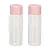 Travel Bottles Kit Clear Leakage Proof Empty Portable Toiletry Containers Set for Lotion Cream Shampoo Pink