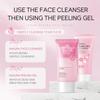 LAIKOU Sakura Facial Scrub Cherry Blossoms Remove Dead Skin Blackhead Peeling Gel Exfoliating Whitening 60g