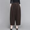 Women's Retro High Waist Elastic Lantern Pants - Temperament Slimming Casual Dad Trousers