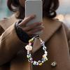 Beaded Keychain Cute Multifunction Key Chain Charms for Handbag Party Travel Black