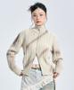 ZEROPLANET Eleanor Spray Knit Zip-Up [Beige]