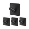 4 Pack Bathroom Kitchen Towel Hooks Waterproof Stainless Steel Heavy Duty Adhesive Hook