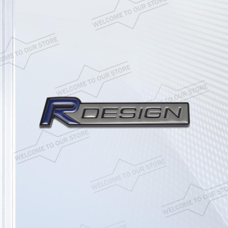 Car Styling Body Trunk 3D Metal R Design Emblem Grille Badge Stickers Decal For Volvo S60 S80 S90 XC90 XC60 XC40 V50 V70 V60 S40