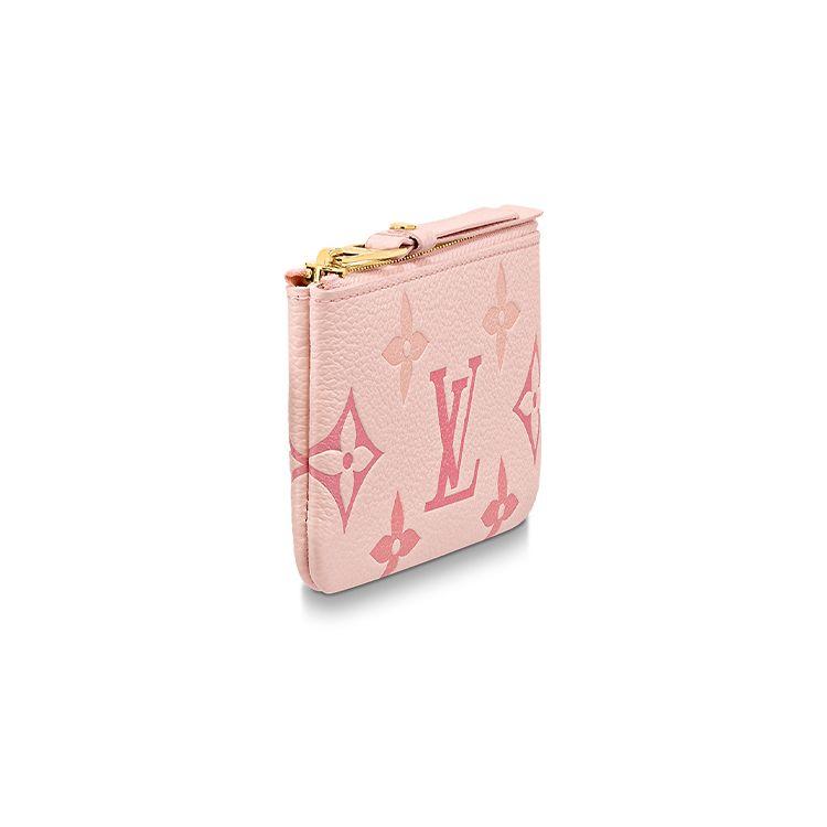 Louis Vuitton Pattern Printed Zipper Wallet Women Wallets Gradient-Pink M82204