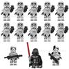 13 stylů Série Star Wars Černý voják Armádní stavebnice Figurky Dětské sestavitelné hračky