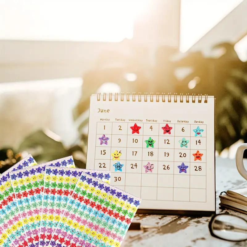 Glitter Foil Star Stickers: 15 Designs for Student Rewards