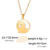  Anime Genshin Impact Hu Tao Pendant Necklace Cute Cartoon Stainless Steel Ghost Necklaces Fashion Jewelry Halloween Gift