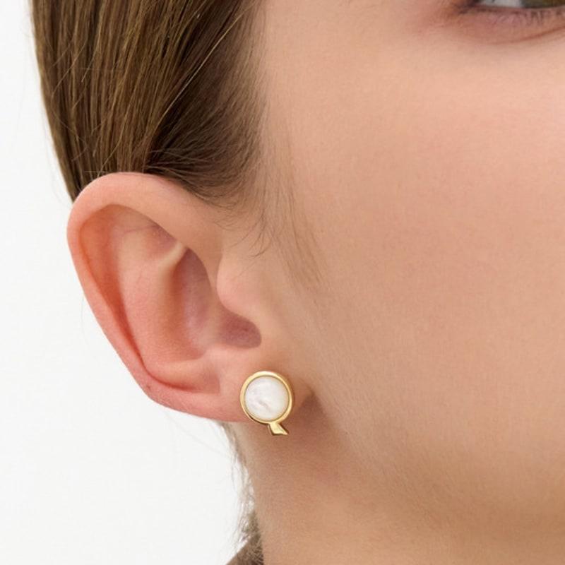 

hyeres-lor Penidor NEW Silver (Y) Earrings White Mother-of-Pearl HL1E59125Y9XXX