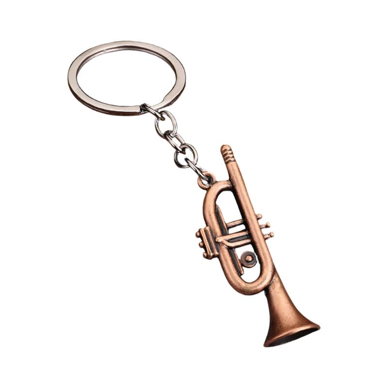 Winziger Saxophon-förmiger Schlüsselanhänger Hochwertige Metallkonstruktion Tolles Geschenk für einen Freund Saxophon-Schlüsselanhänger Taschenanhänger