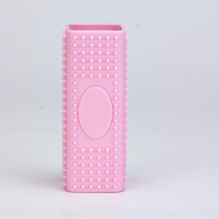 

Полый силиконовый ролик для удаления шерсти домашних животных и расческа - липкий очиститель на присоске для шерсти собак 122x45x45 розовый