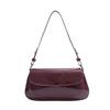 Fashion Patent Leather Underarm Small Bag Women's 2025 New Fashion Niche Baguette Bag Texture Commuter Shoulder Messenger Bag