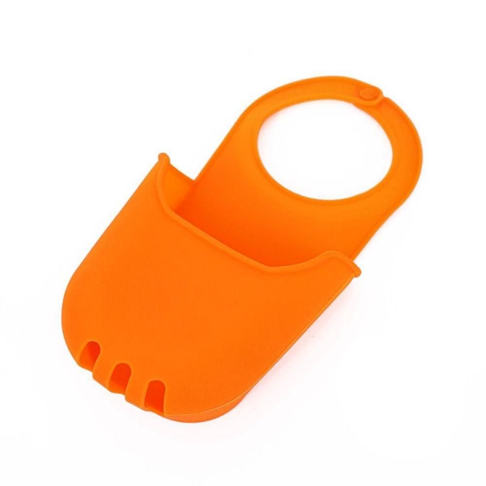 1 PCS Folding PVC Plastic Soap Dish Creative Candy Colors Sink Hanging Storage Bag Durable Faucet Sponge Holder