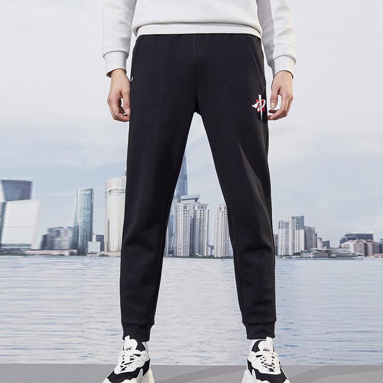 Anta Tapered Cuff Sweatpants Men Bottoms Black 952137748-5
