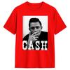 Vintage T Shirt Johnny Cash 100 Cotton T Shirts  Hip Hop Tshirt for Unisexs Summer Aesthetic Printed Short Sleeve Tops