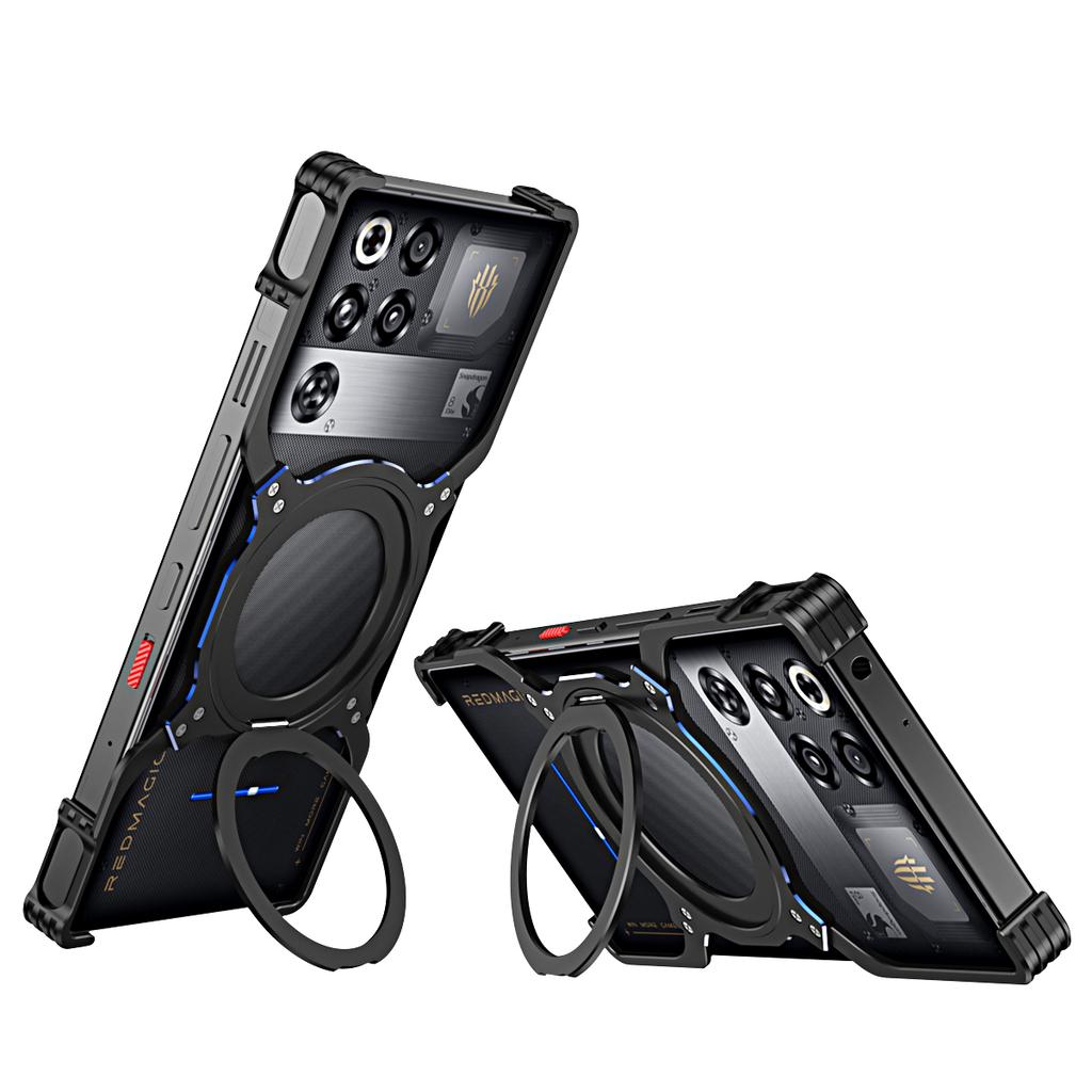 For ZTE Nubia RedMagic 11 Pro 5G/11 Pro+ 5G Case Kickstand Metal Bumper Magnetic Phone Cover
