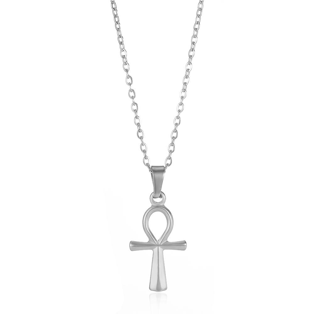 Stainless Steel Jesus Cross Necklace For Women Men Gold Color Caravaca Angels Crucifix Charm Choker Rapper Jewelry Hip Hop Gift