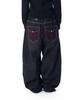 AAKAM Cros2 Washed Denim Pants (Black)