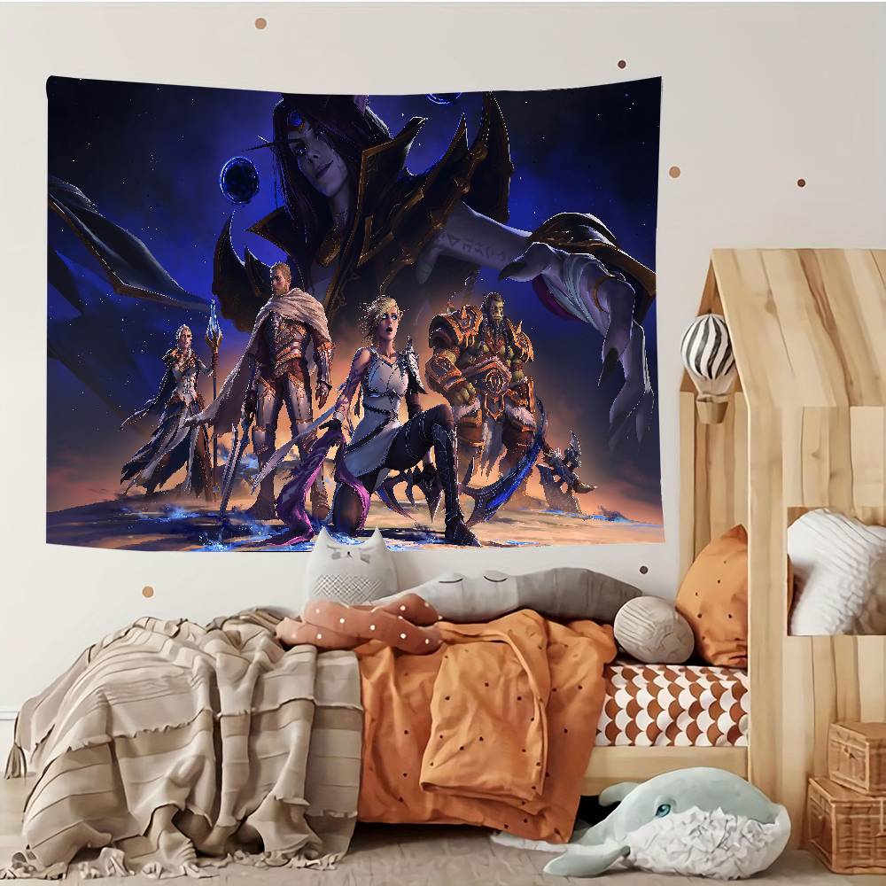 WWorld Of WWarcraft Tapestry Customizable Tapestries Of Various Styleswall Hangings Celebrity Photo Printingwall Hangings