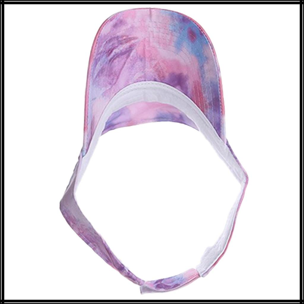 Visor Cap Marble Pattern Hat Sports Running Outdoor Women Men CA639 [White Fang] (Navy)