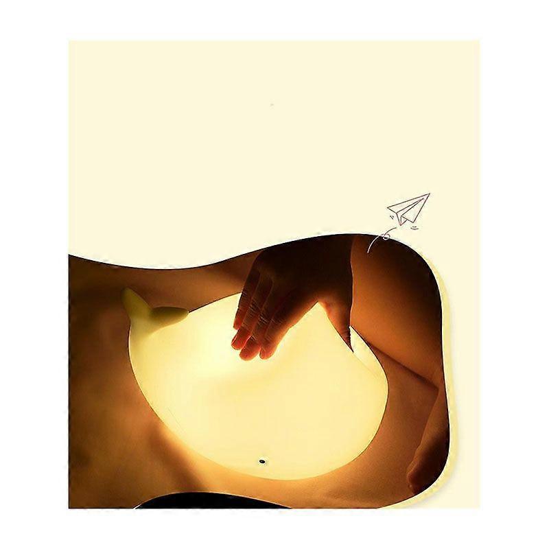 Night Light for Kids, 7 Color Baby Night Light Newborn, Whale Nursery Night Lamp with Battery Powered, Cute LED Multicolor Decoration Gifts for Kids C