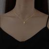 New Vintage Cross Necklace for Women Cool Style Sweet Texture Zircon Clavicle Chain Charm Layered  Gifts