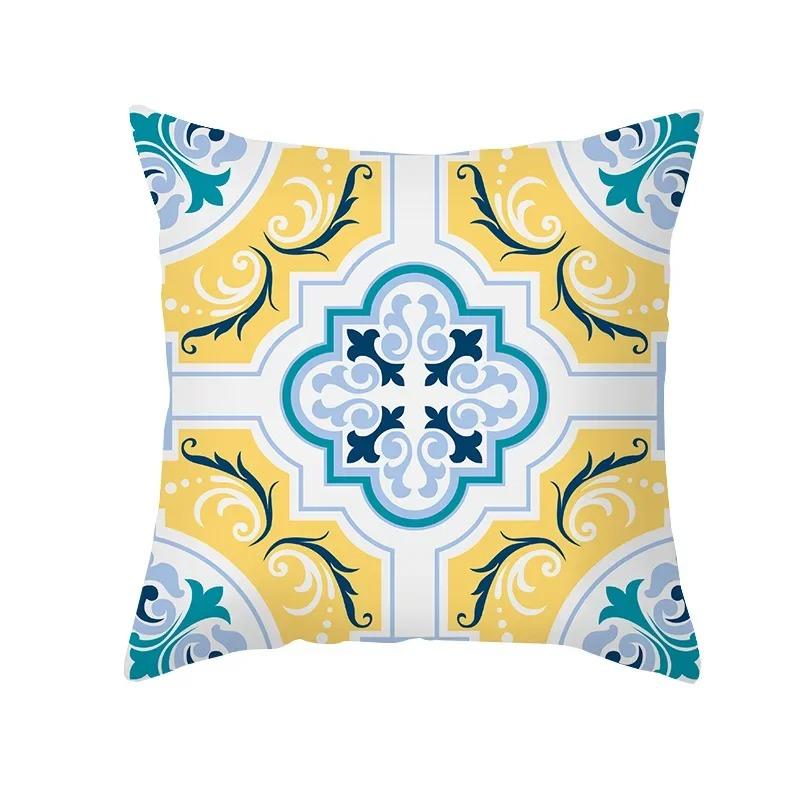 Home Decor Exquisite Patterned Decorative Throw Pillow Covers Pattern Cushion Cover Suitable For Sofa Bedroom Car Pillow Cover