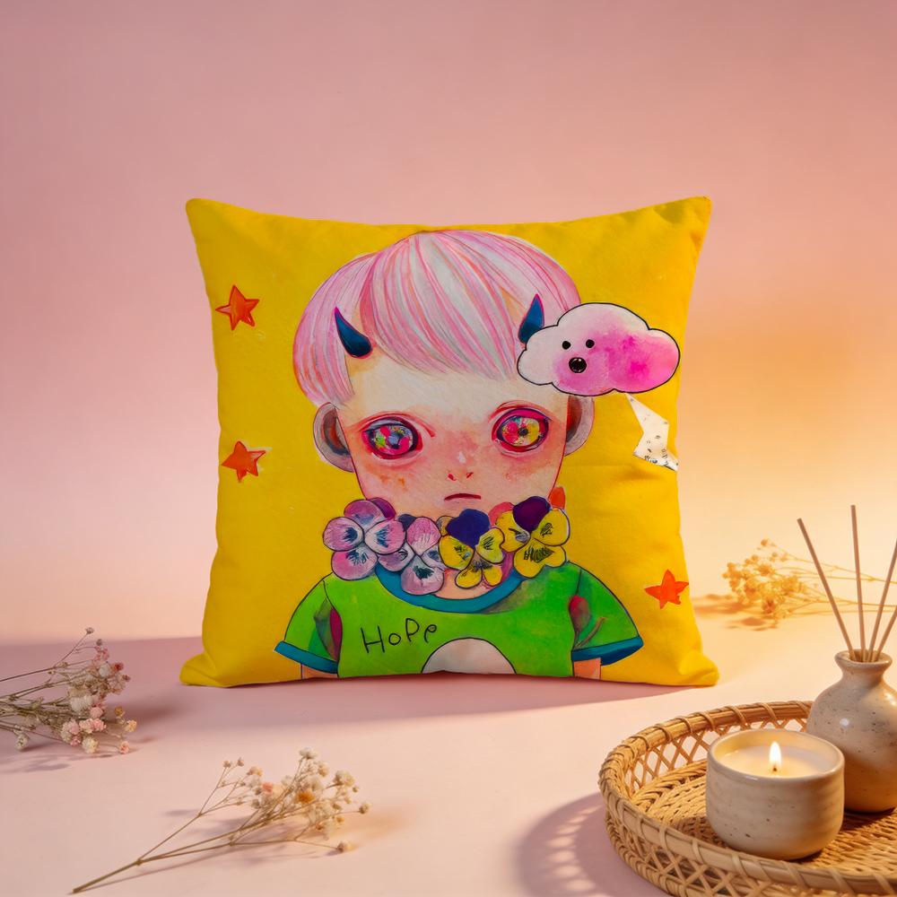 Stylish HHikari Shimodaable Cushion Cover Comfortable Durable Pillow Cover MultiScene for Home Office Car Sofa