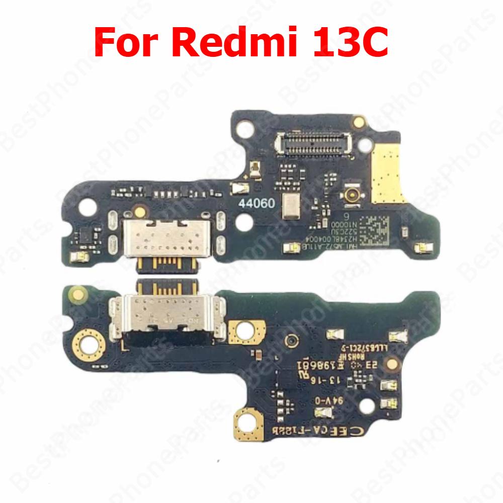 Charge Board For Xiaomi Redmi 14C 13 13C 12 12C 10 2022 Prime 10A 10C 10X 4G 5G Charging Port Usb Connector PCB Dock Plate Parts