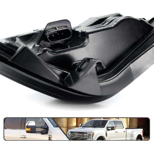 2Pcs Sequential LED Side Mirror Marker Light for Ford F150 2015-2023, F250 F350 F450 F550 Super Duty 2017-2023 Amber Dynamic Blinker Indicator Turn