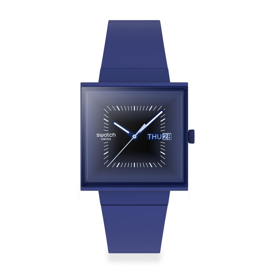 

Часы SQUARELY BLACKLIGHT SO34N700 Blue [Swatch] синий
