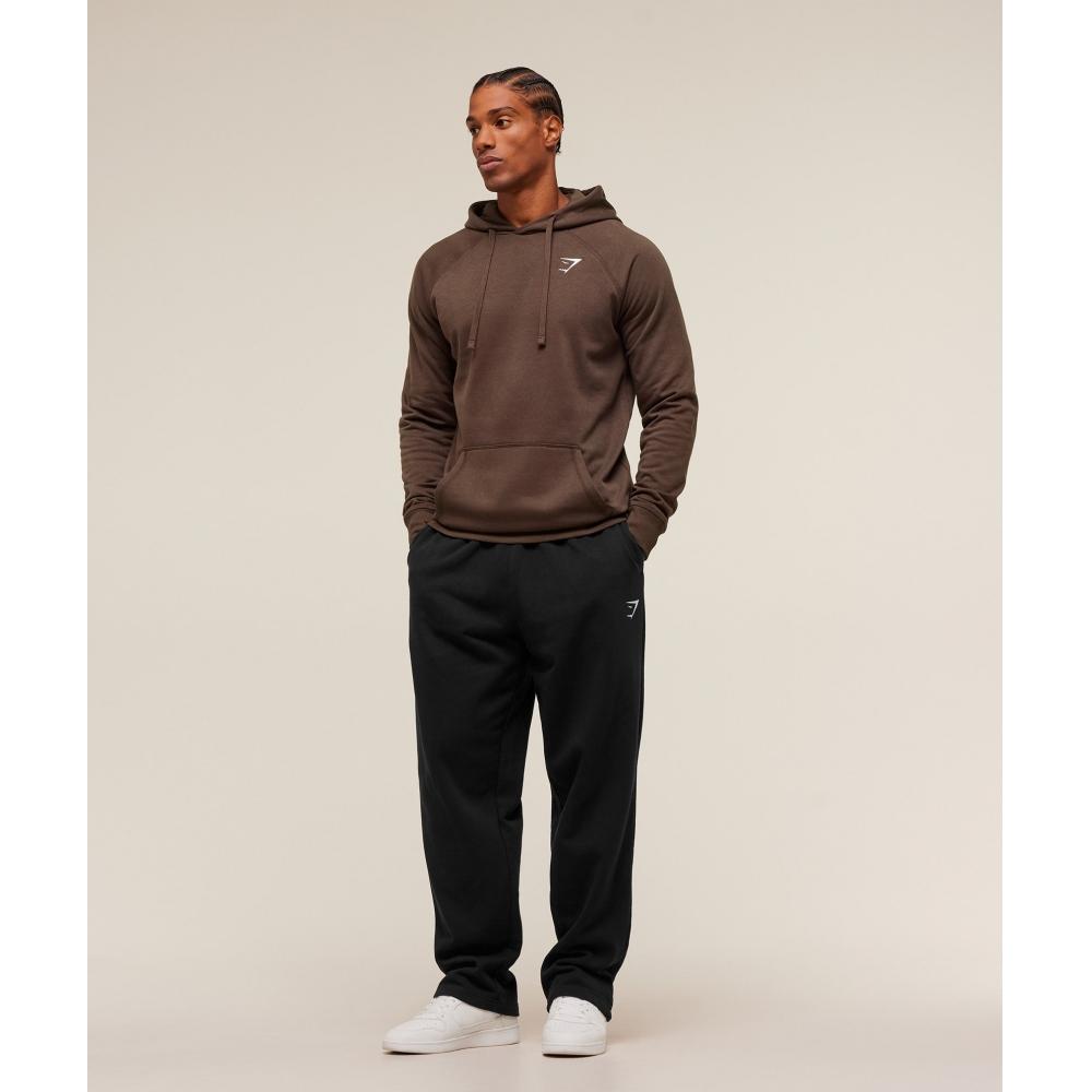 Gymshark Crest Hoodie Archive Brown A2a4g Nby8