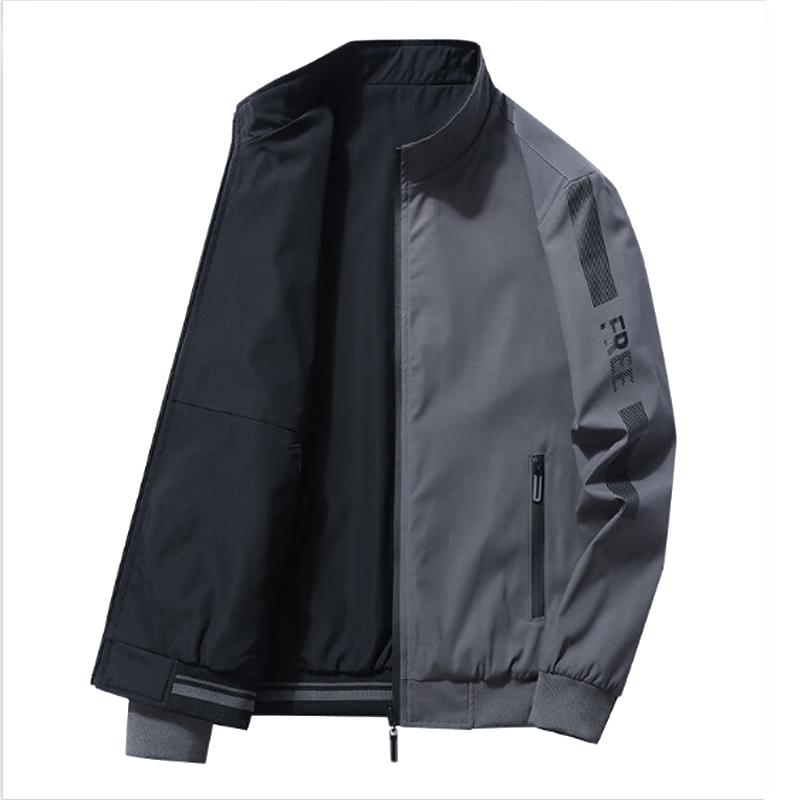 Men s Reversible Business Baseball Jacket L