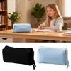 Multi-functional Solid Color Pen Bag Soft Touch Large Capacity Pencil Case Portable Pen Pouch Students Gift