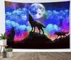 Purple Butterfly Tapestry Wall Hanging Black Starry Night Sky with Celestial Galaxy Wall Tapestry Bohemian Wall Decor Bedroom