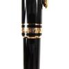 Great MONTBLANC fountain pen Meisterstck Classic white star Black gold 14K mens Used
