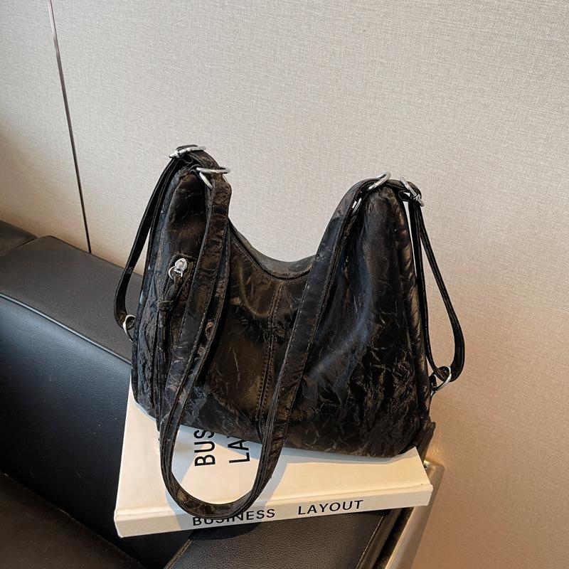 

Сумка большой вместимости для поездок на работу, женский новый повседневный универсальный рюкзак, одноплечевая сумка-мессенджер, сумка-тоут чёрный